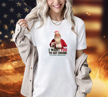 Official Uncle Santa I Want You To Get Drunk At The Office Christmas Party 2024 T-Shirt