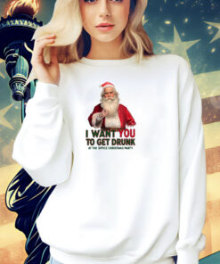 Official Uncle Santa I Want You To Get Drunk At The Office Christmas Party 2024 T-Shirt