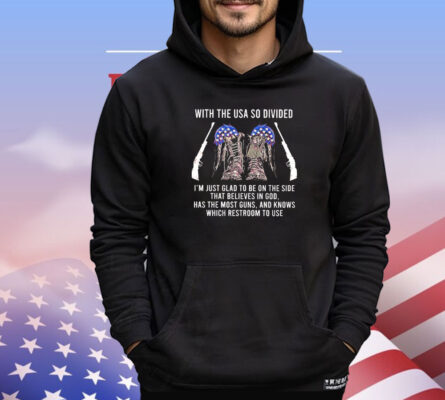 Patriotic Boots with the USA so divided T-Shirt