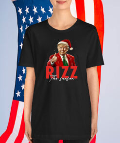 Rizz The Season Trump Christmas Pajamas Long Sleeve T-Shirt