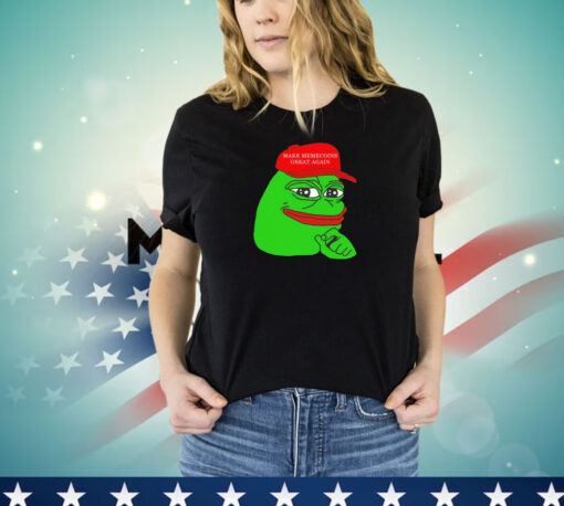 Rodney wearing pepe make memecoins great again T-Shirt