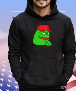 Rodney wearing pepe make memecoins great again T-Shirt