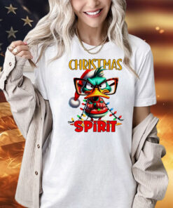 Sarcastic Grumpy Duck Christmas spirit Shirt