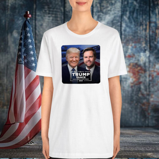 Trump Vance 2024 T-Shirt President Trump Make America Great Again Funny Gifts Shirt