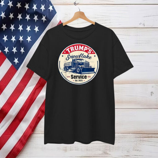 Trump's Snowflake Removal Service Funny Trump President 2025 Shirt