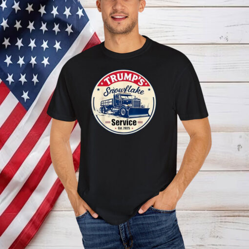 Trump's Snowflake Removal Service Funny Trump President 2025 Shirt