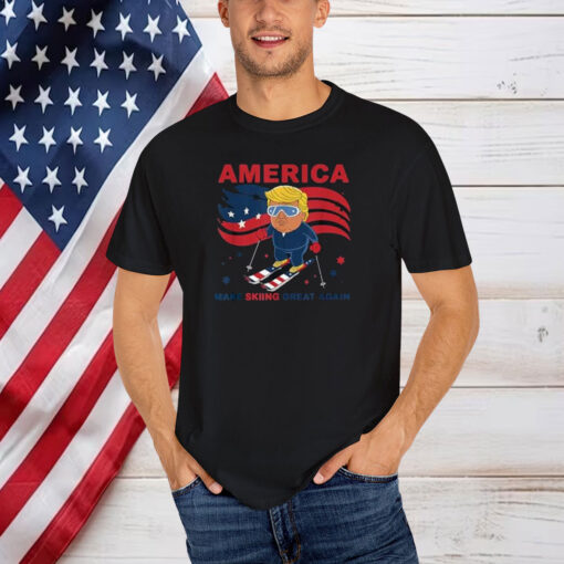 USA Apres Ski Make Skiing Great Again Donald Trump Shirt