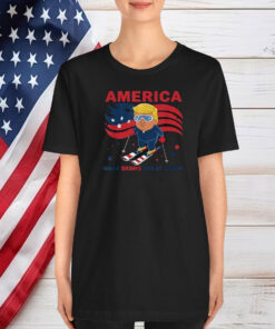 USA Apres Ski Make Skiing Great Again Donald Trump Shirt