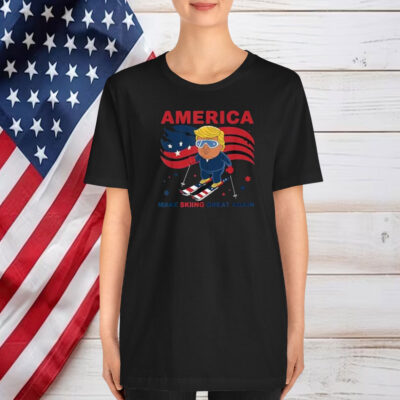 USA Apres Ski Make Skiing Great Again Donald Trump Shirt