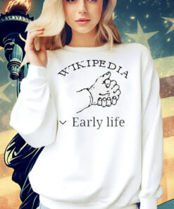 Wikipedia early life Shirt