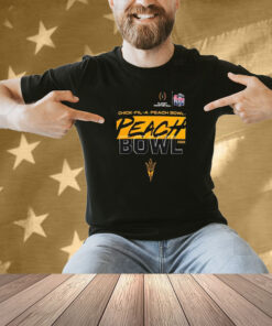 Arizona State Sun Devils University Football 2025 College Football Playoffs Quarterfinals Chick Fil A Peach Bowl Cropped Shirt