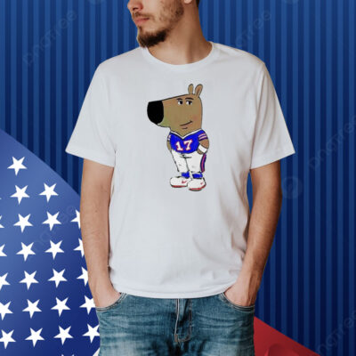 Awesome Chill Guy Dog Buffalo Bills Shirt