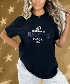 Baltimore Ravens Flock 2024 NFL Playoffs Shirt