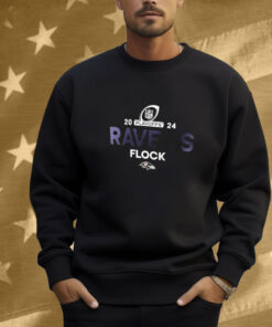 Baltimore Ravens Flock 2024 NFL Playoffs Shirt