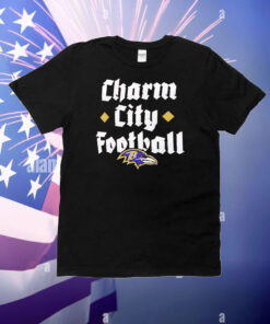 Baltimore Ravens charm city football logo T-Shirt