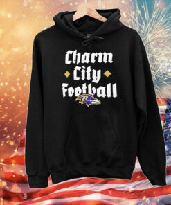 Baltimore Ravens charm city football logo T-Shirt