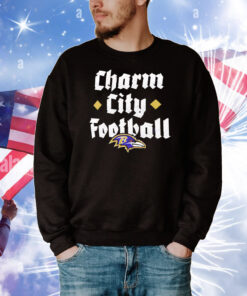 Baltimore Ravens charm city football logo T-Shirt