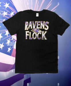 Baltimore Ravens football ravens flock T-Shirt