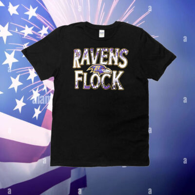 Baltimore Ravens football ravens flock T-Shirt