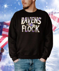 Baltimore Ravens football ravens flock T-Shirt