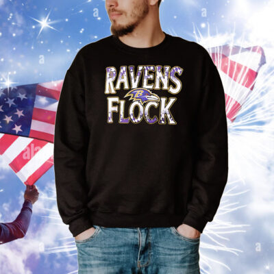 Baltimore Ravens football ravens flock T-Shirt