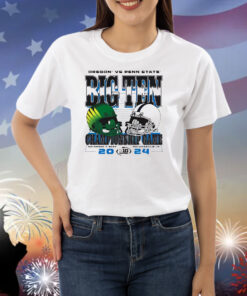 Big Ten 2024 Football Championship Team Helmets Oregon Duck vs Pen State Nittany Lions Shirt
