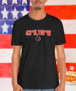 Boise State Broncos 43 N, 116 W Shirt