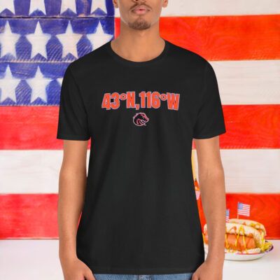 Boise State Broncos 43 N, 116 W Shirt