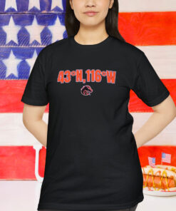 Boise State Broncos 43 N, 116 W Shirt