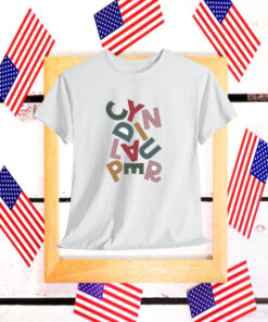 Cyndi Lauper Jumbled Name Shirt