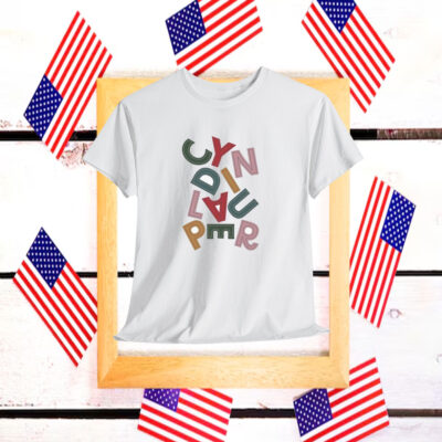 Cyndi Lauper Jumbled Name Shirt