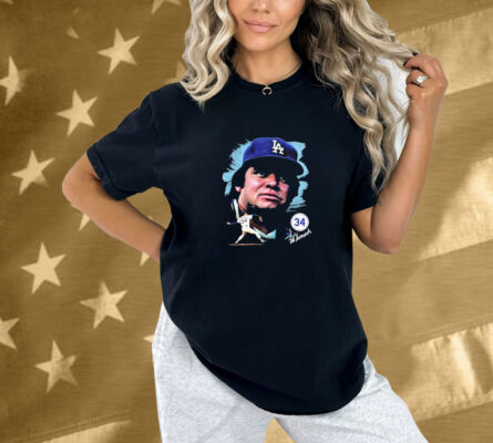 Fernando Valenzuela Los Angeles Dodgers Portrait Shirt