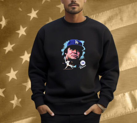 Fernando Valenzuela Los Angeles Dodgers Portrait Shirt