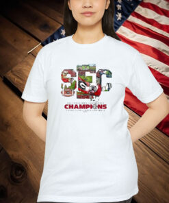 Georgia Bulldogs 2024 SEC Football Conference Champions Score Mascot Shirt