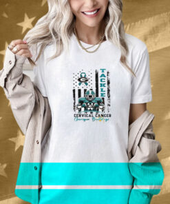 Georgia Bulldogs Tackle Cervical Cancer Shirt