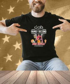 God First Family Second Then Arizona State Sun Devils Football Mascot Shirt