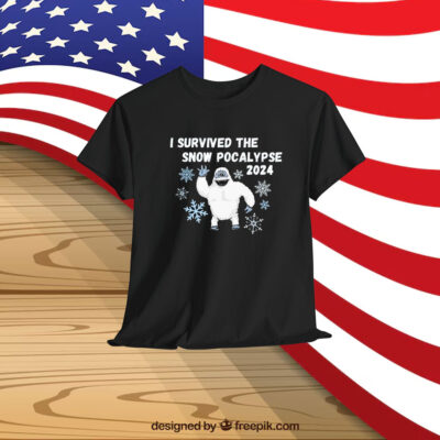 I Survived The Snow Pocalypse 2024 Shirt