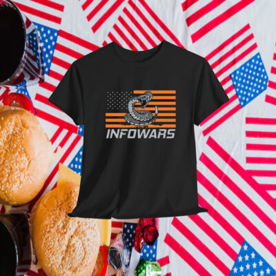 Infowars Snake American Flag Shirt