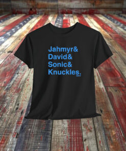 Jahymr Gibbs & David Montgomery Sonic & Knuckles Ampersand Shirt