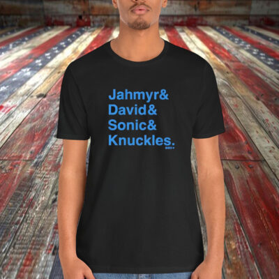 Jahymr Gibbs & David Montgomery Sonic & Knuckles Ampersand Shirt