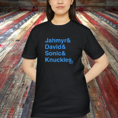Jahymr Gibbs & David Montgomery Sonic & Knuckles Ampersand Shirt