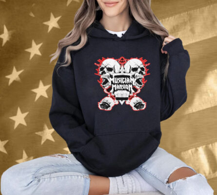 Jared Dines Musician Mansion Skull Tee Shirt