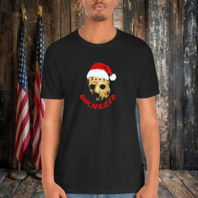 Jason Voorhees Santa Uncivilized Holiday The 13th Christmas Shirt