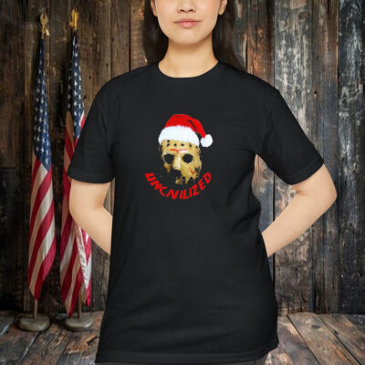 Jason Voorhees Santa Uncivilized Holiday The 13th Christmas Shirt