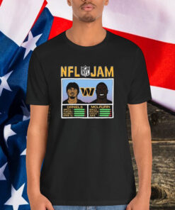 Jayden Daniels And Terry McLaurin Washington Commanders Burgundy NFL Jam Shirt