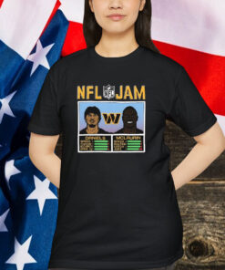 Jayden Daniels And Terry McLaurin Washington Commanders Burgundy NFL Jam Shirt