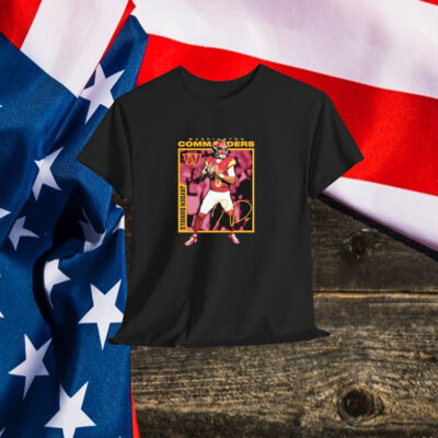Jayden Daniels Washington Commanders Player Frame Shirt