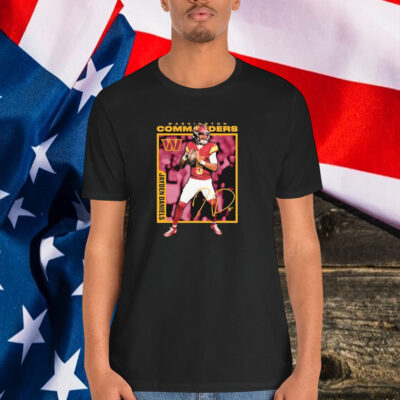 Jayden Daniels Washington Commanders Player Frame Shirt