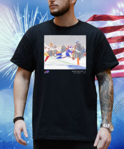 Josh Allen #17 Buffalo Bills Snow Game Touchdown December 1 2024 Jersey Shirt