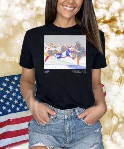 Josh Allen #17 Buffalo Bills Snow Game Touchdown December 1 2024 Jersey Shirt